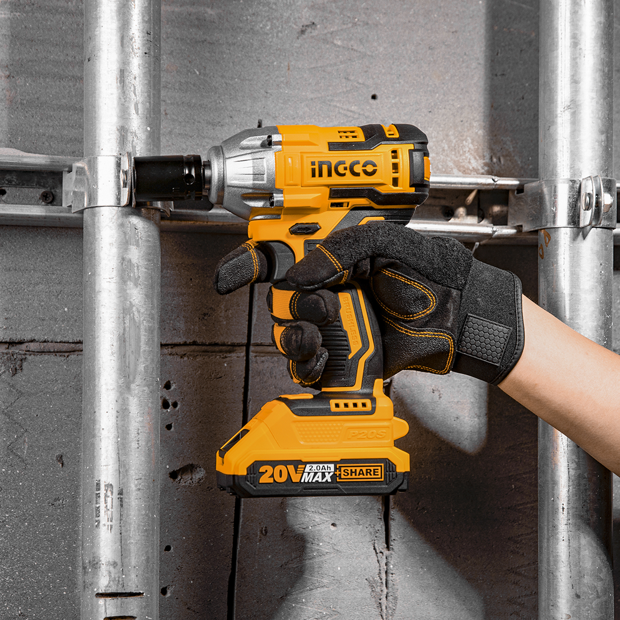 Ingco cordless impact online wrench